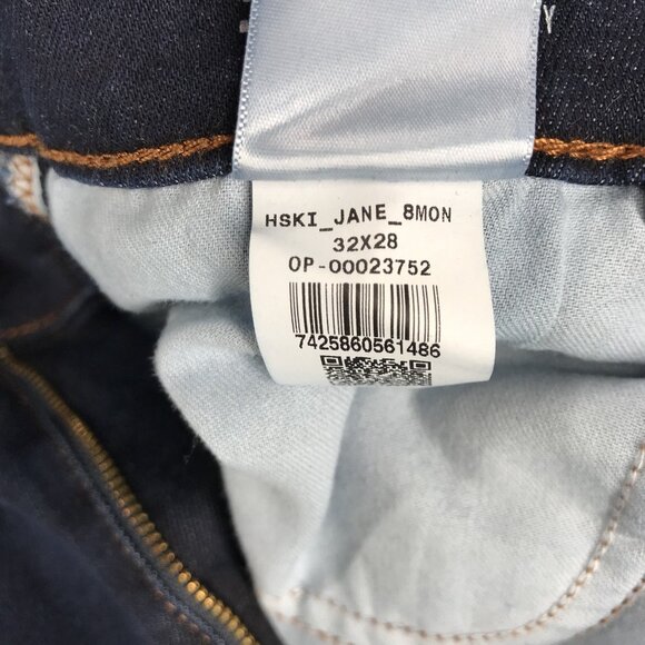 MOTT & BOW Jeans Womens Size 32x28 Jane Skinny High Rise Dark Wash Stretch Denim - Picture 7 of 13